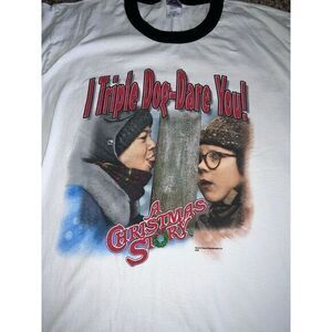 Alstyle Apparel &Activewear "I Triple Dog Dare You!"A Christmas story size Large